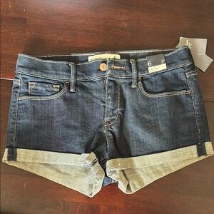 Abercrombie & Fitch Jean Shorts with Cuffed Hem